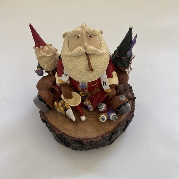 Enesco Christmas Just Believe Santa Figurine Dennis Brown Collectible - Picture 1 of 10